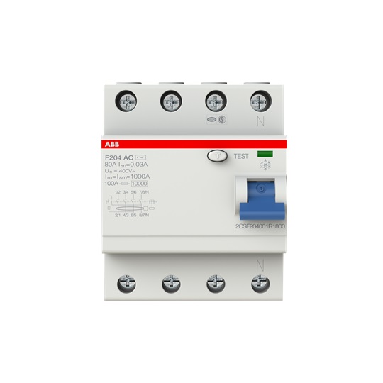 ABB - 2CSF204001R1900 Kaçak Akım Koruma Rölesi AC 3x100A